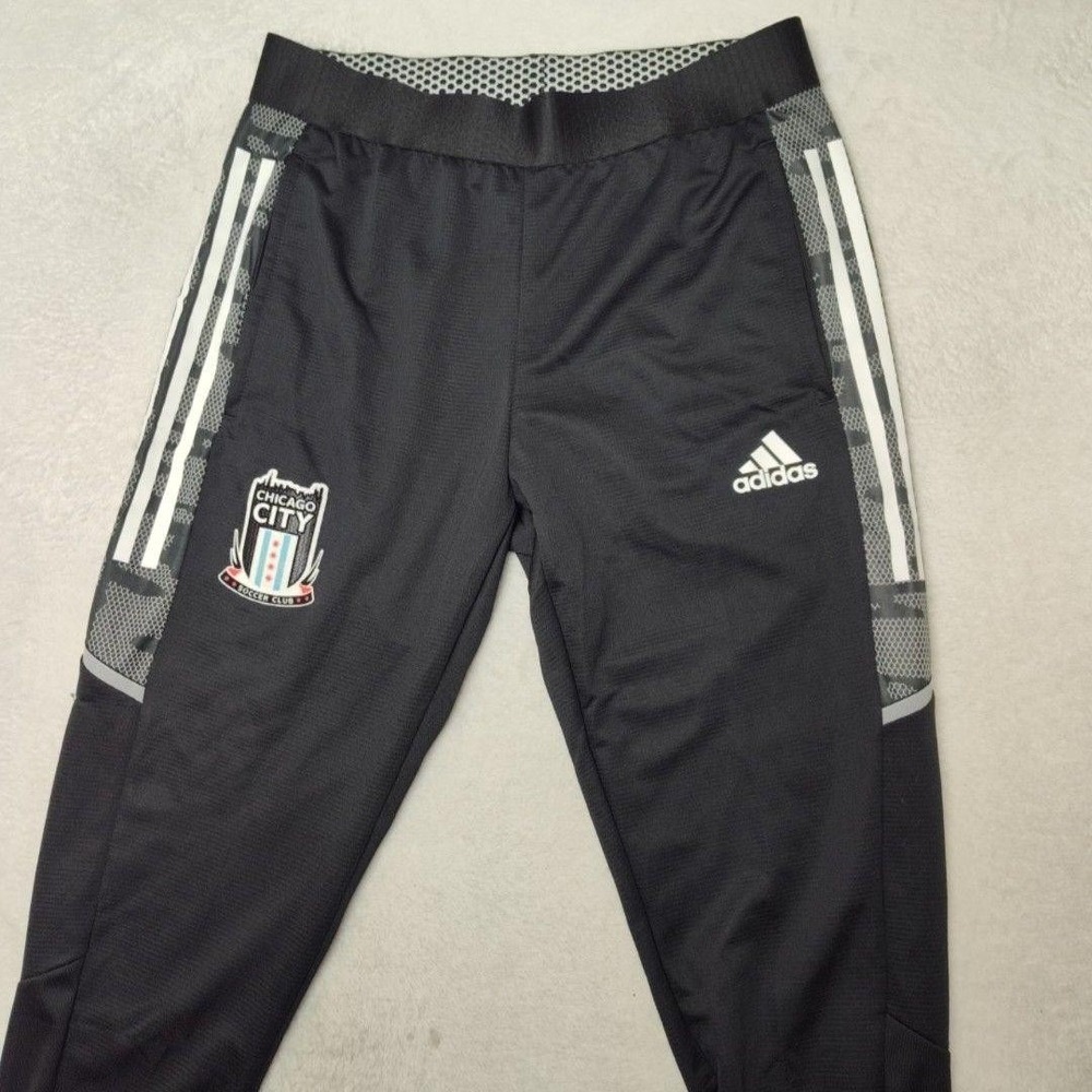 Chicago City Soccer Club Adidas Pants Mens M Black Soccer Primeblue Training